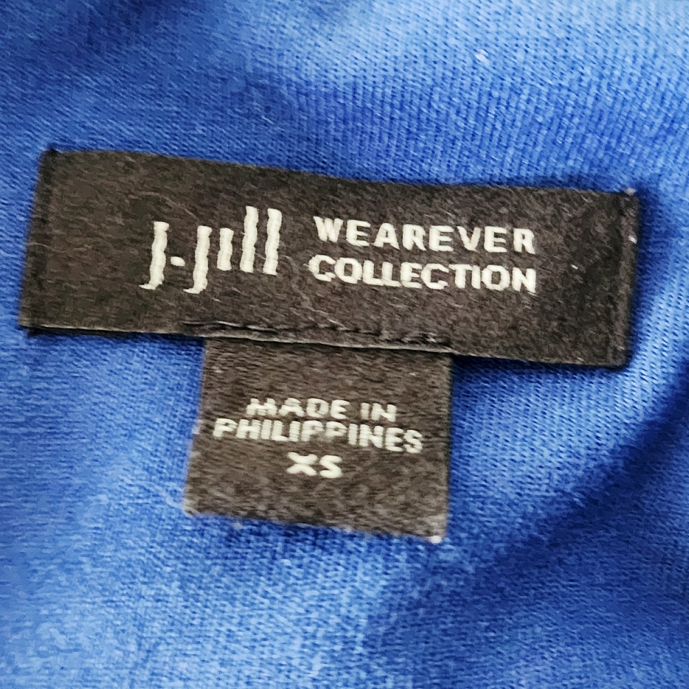 J Jill | Wearever Jersey Knit Dress | Pleated Back A-Line | Royal Blue | XS - Picture 4 of 6